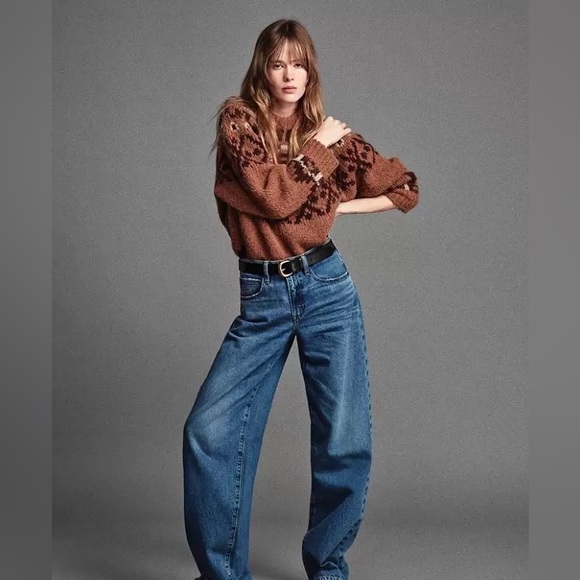 NWT Frame Fair Isle Sweater in Brown - Picture 3 of 11